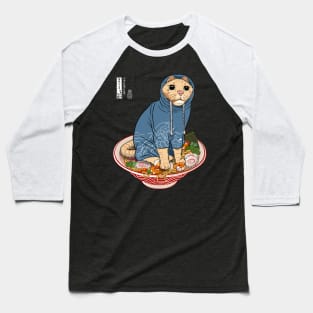 Japanese cat on ramen Baseball T-Shirt